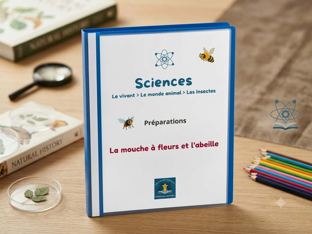 Pack la mouche à fleurs et l'abeille : le livre + le Kit Sciences à la maternelle + 4 vidéos – Image 3