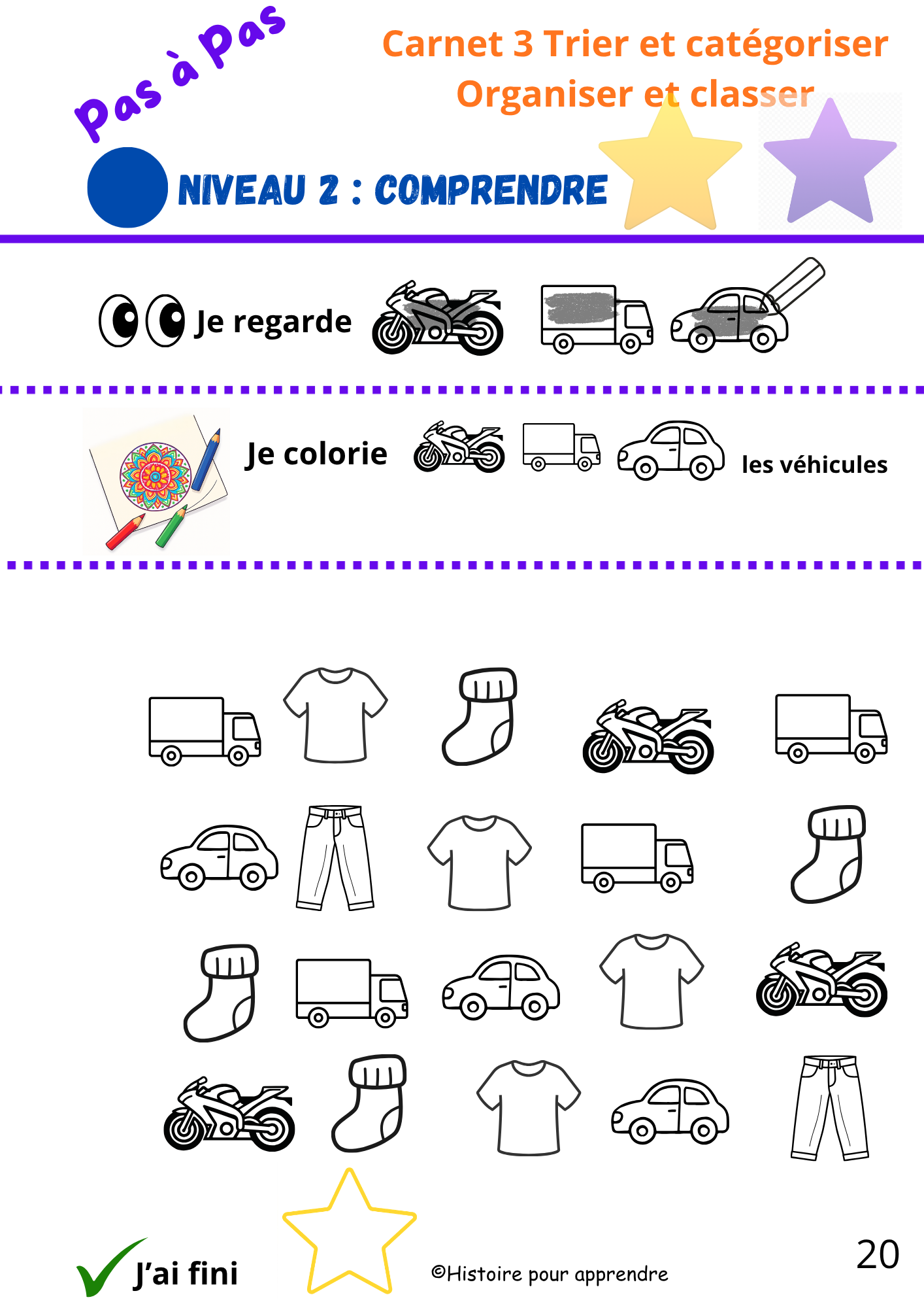 Carnet 3 Trier et catégoriser > Apprendre à organiser et classer. – Image 3